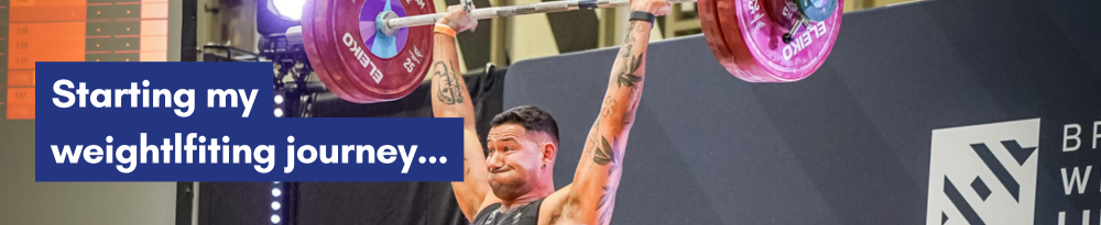 Starting my weightlifting journey